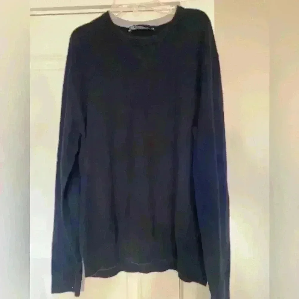 GAP Navy CASHMERE Blend Mens Crew Neck Sweater Large